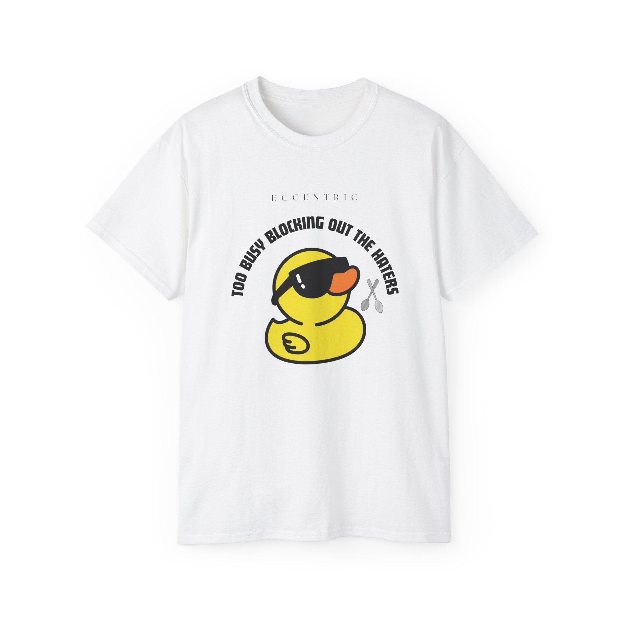 BLOCKING OUT THE HATERS Unisex Tee - Fun Graphic Shirt for Summer, Casual Wear, Birthday Gift, Beach Day, Unique Fashion Statement