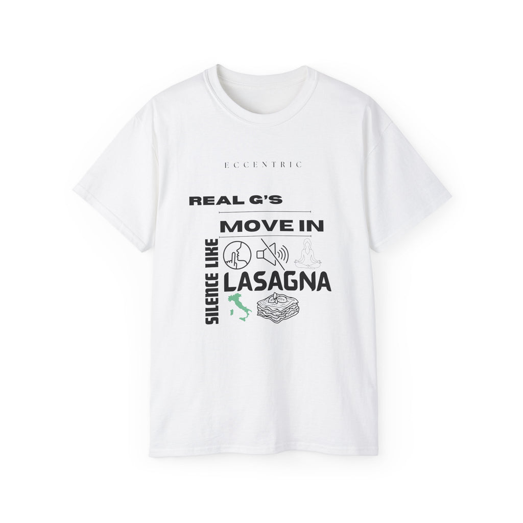 Funny Lasagna Cotton Tee, Unisex Shirt, Casual Wear, Gift for Foodies, Cooking Humor, Holiday Apparel, Great for Every Occasion