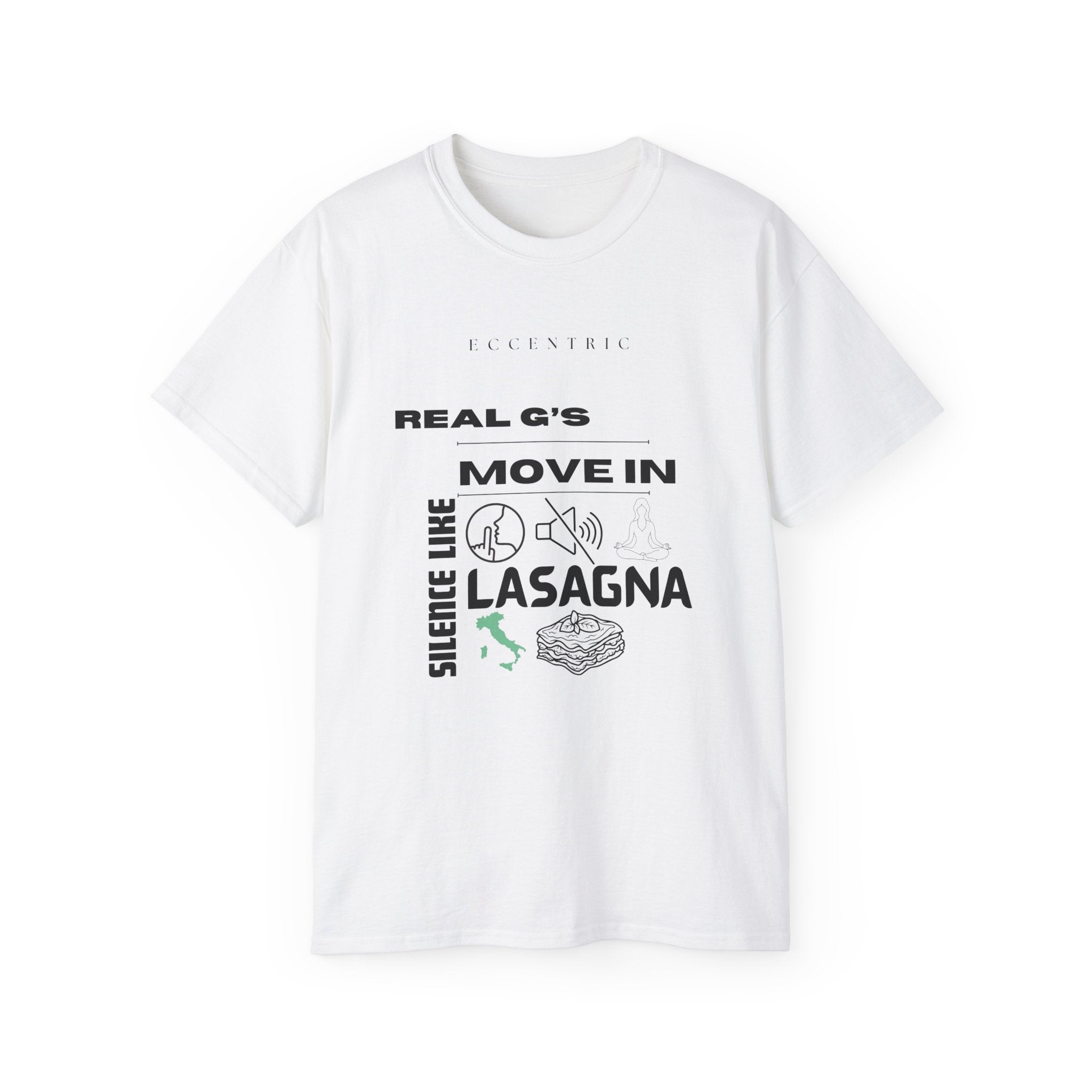Funny Lasagna Cotton Tee, Unisex Shirt, Casual Wear, Gift for Foodies, Cooking Humor, Holiday Apparel, Great for Every Occasion